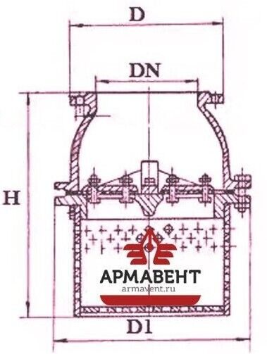 Чертеж 16ч42р Ду300
