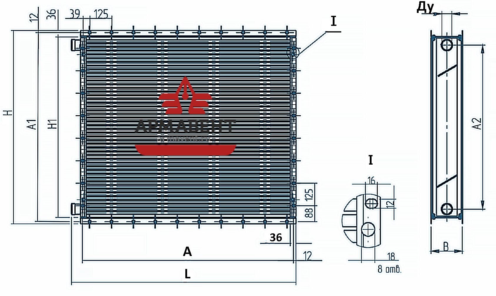 Чертеж калориферов КСК 4-8